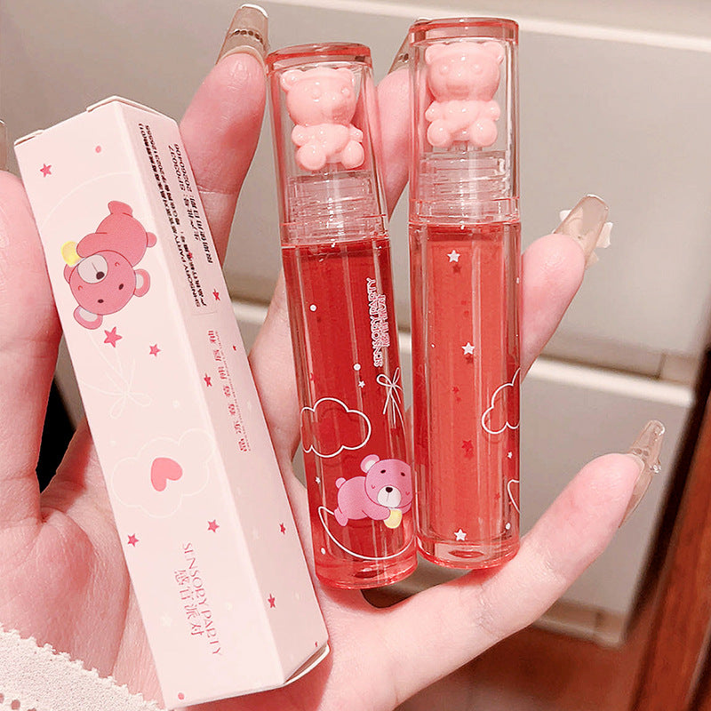 Strawberry Water Light Lacquer Mirror White Lip Glosses