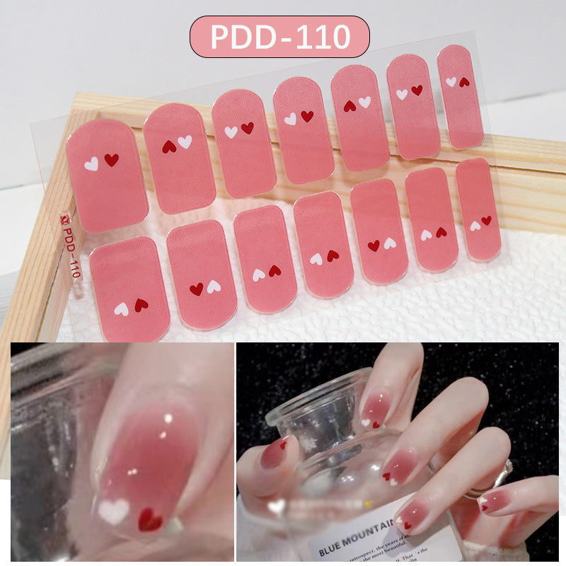 Love Waterproof Durable Applique Finished Patch Nail Art