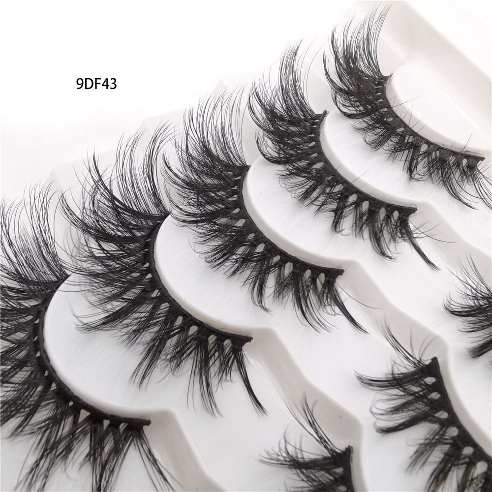 Eyelash Russian Fried Eyelashes Messy Curly Fluffy Pairs Chemical False Lashes