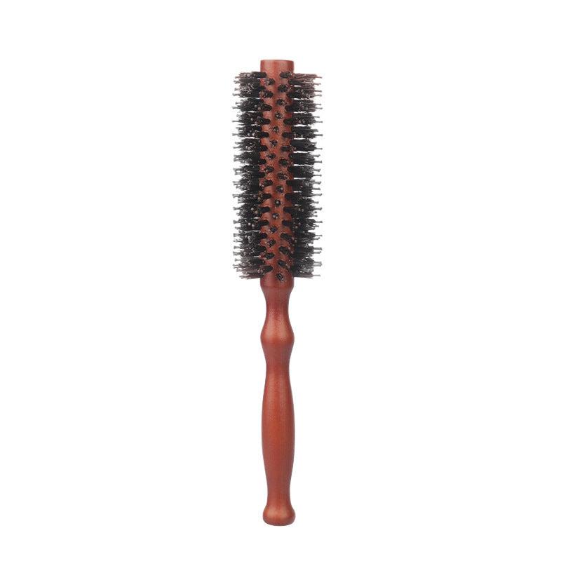 Wooden Inner Buckle Rolling Shape Solid Hair Brushes & Combs