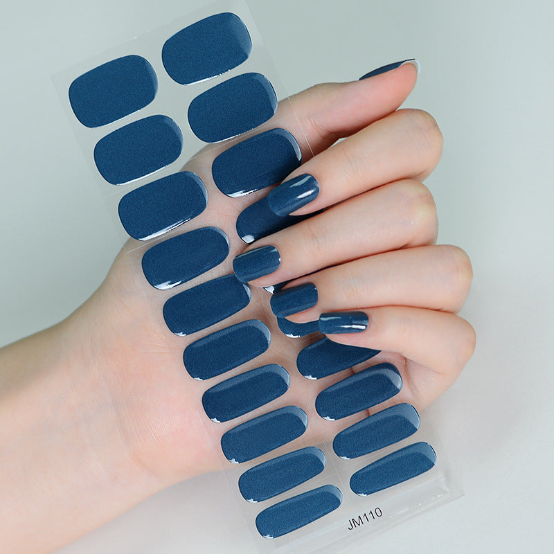 Solid Color Second Generation Flash Uv Nail Stickers