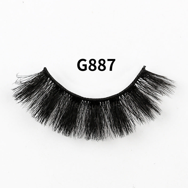 Russian Eyelashes Curling Large Curl Volume Pairs Natural False Lashes