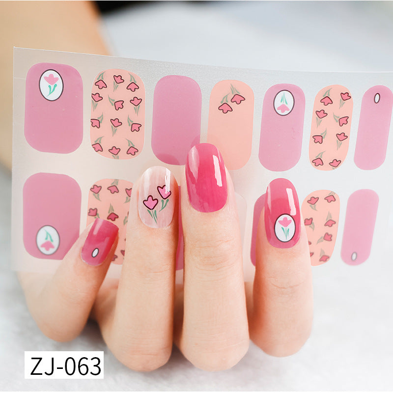 Gel Fresh Waterproof Durable Patch Removable Nail Stickers