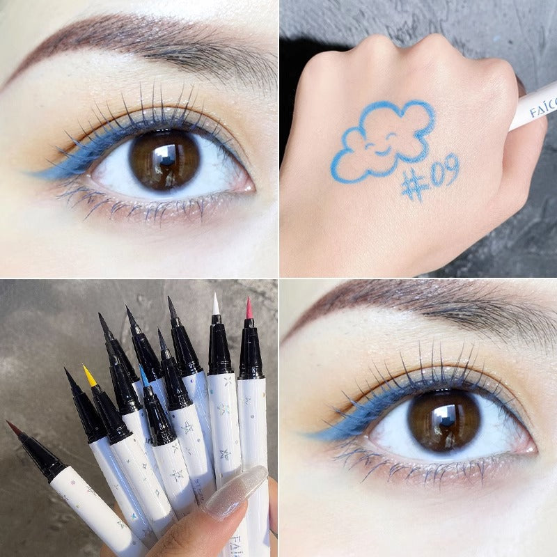 Eyeliner liquide long et naturel, imperméable et sans bavures