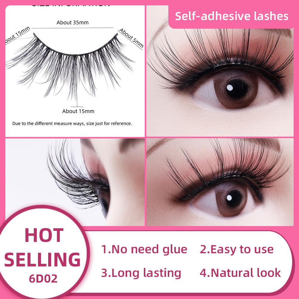 Sweatproof Eyelash No Nude Quick Sticky False Lashes