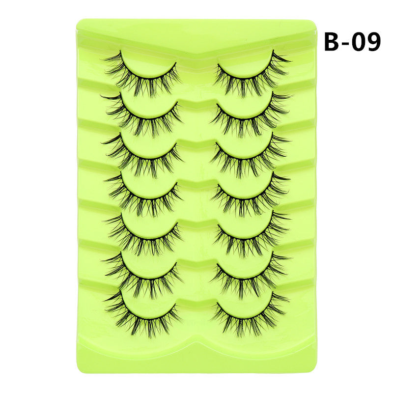 Double Pairs Of Eyelashes Whole Piece False Lashes