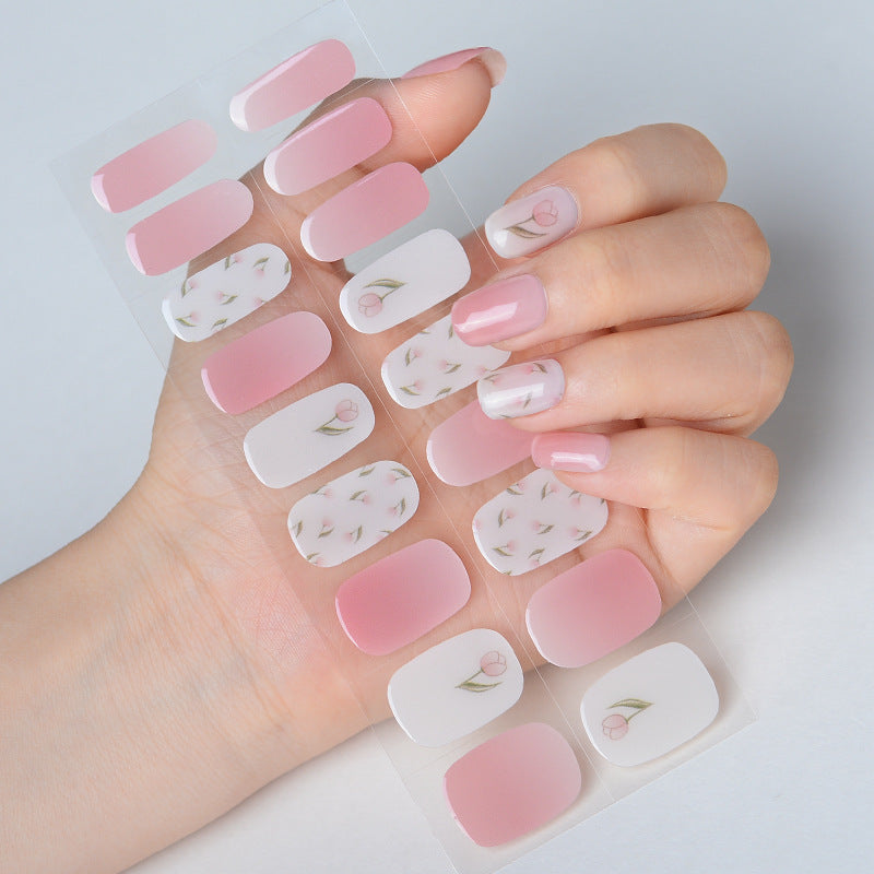 Source Summer Gel Paper Uv Blush Nail Stickers