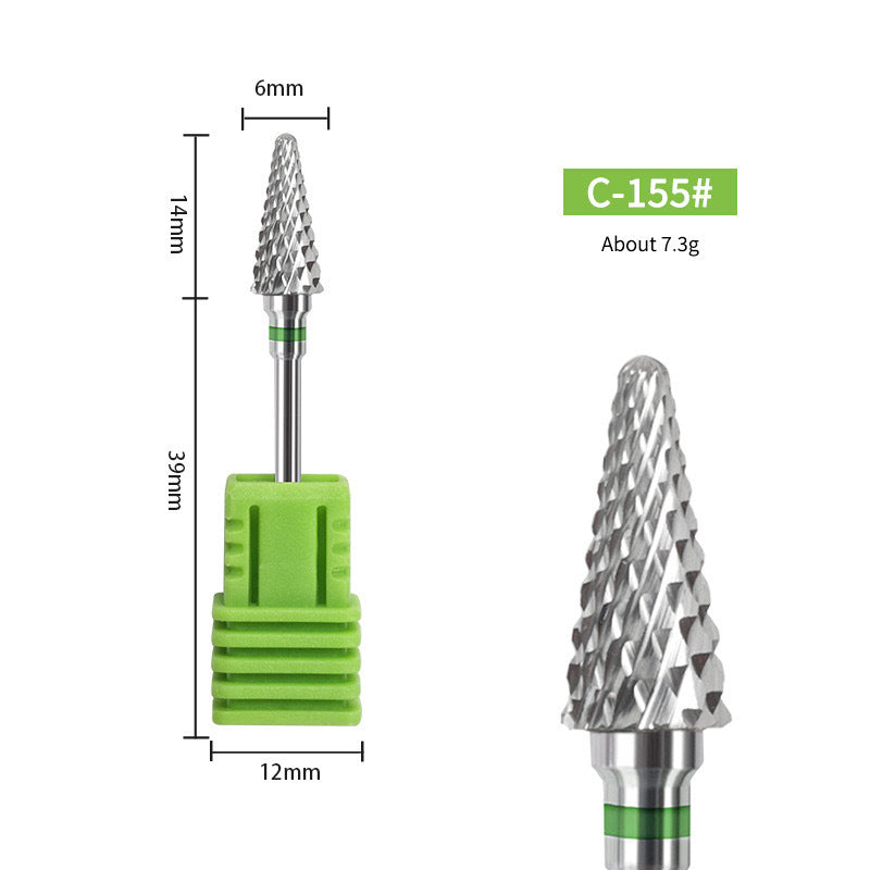 Tungsten Steel Remover Grinding Head Exfoliating Nail Tool Set