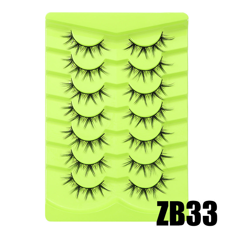 Large Capacity Pairs Of Green Fox Series False Lashes