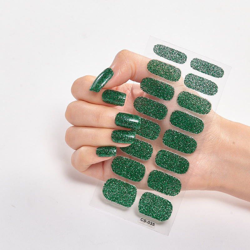 Full Solid Color Small Simple Film Nail Stickers