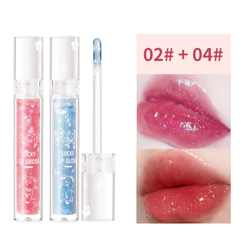 Pearlescent Tape Thin Glittering Lacquer Mirror Lip Glosses