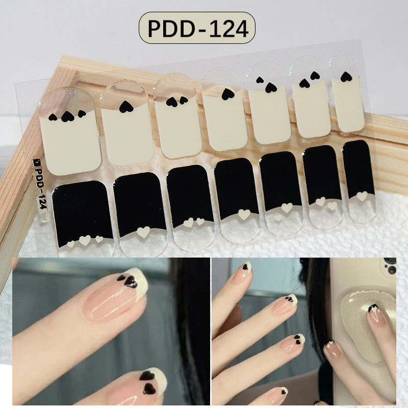 Love Waterproof Durable Applique Finished Patch Nail Art