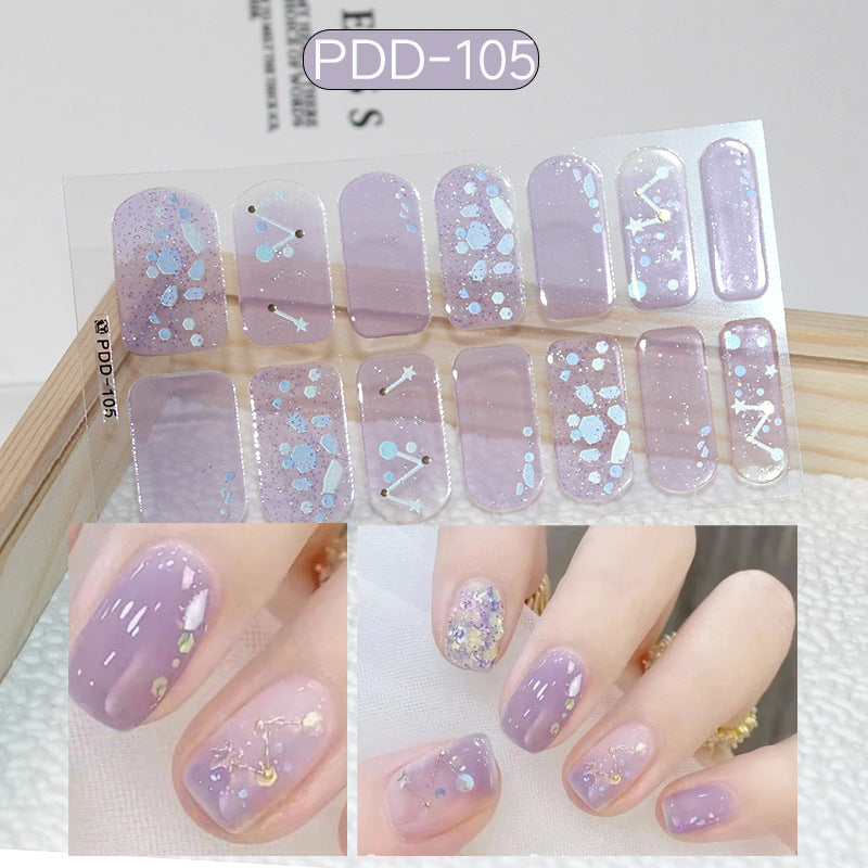 Love Waterproof Durable Applique Finished Patch Nail Art