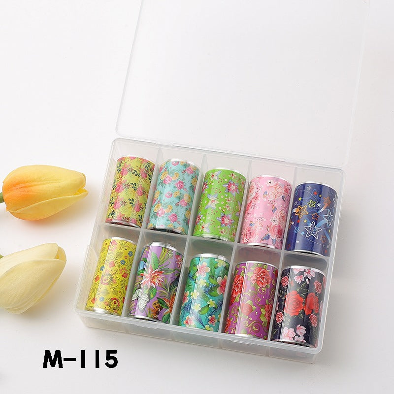 Suit Flower Marble Blooming Snake Pattern Nail Stickers