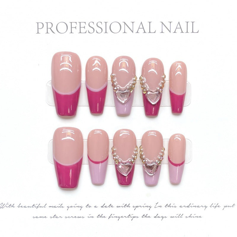 Strawberry Sweetheart Cute Style Wear Finished Beauty Nail Stickers