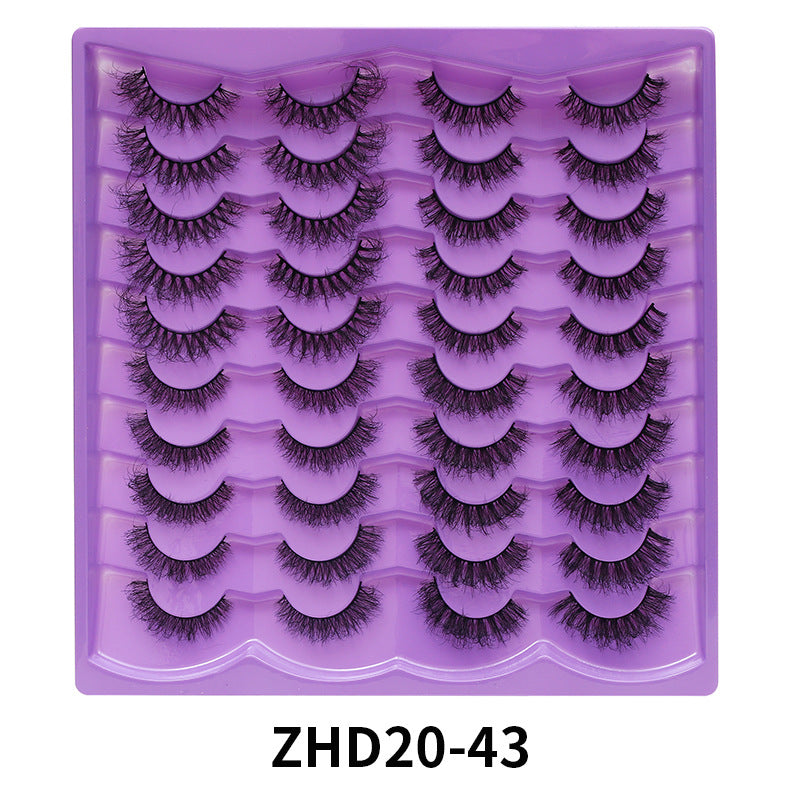 Eyelashes Stable Pair Fried Short Thick Mix False Lashes