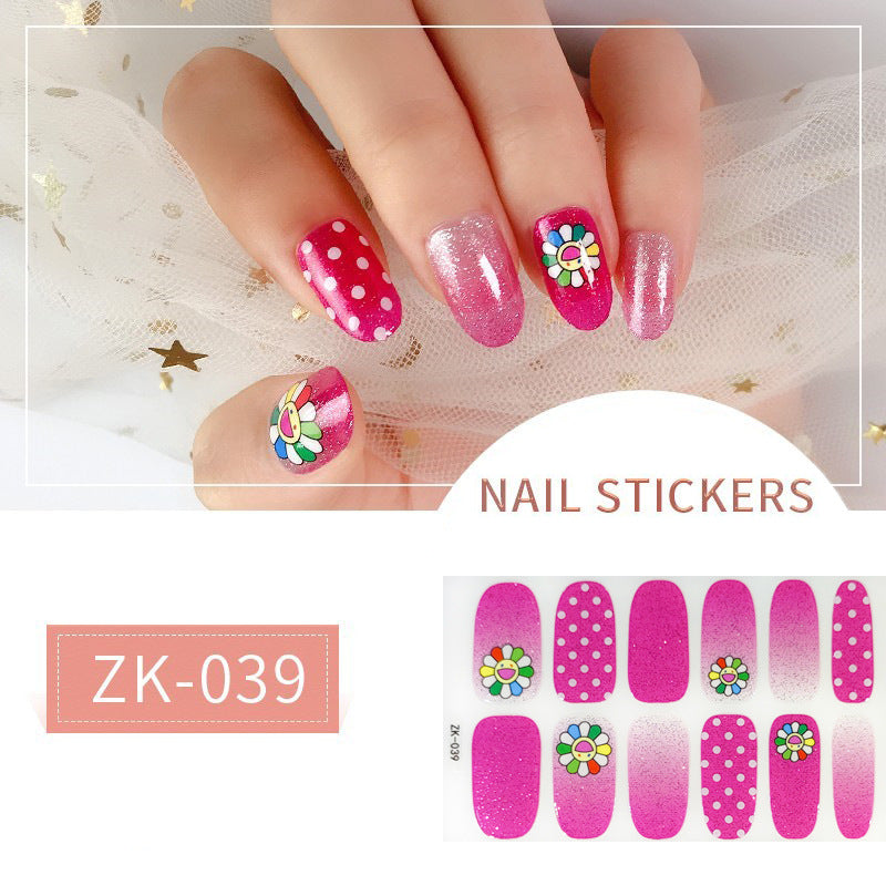 Finger Full Oil Film Manicure Implement Nail Stickers