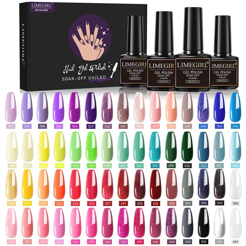 Ensemble d'outils amovibles pour ongles UV avec gel de manucure coloré