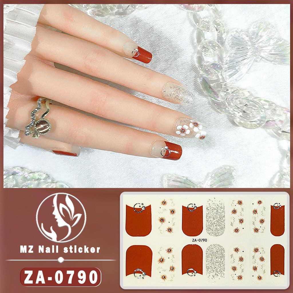 Full Oil Film Hand Manicure Implement Nail Stickers