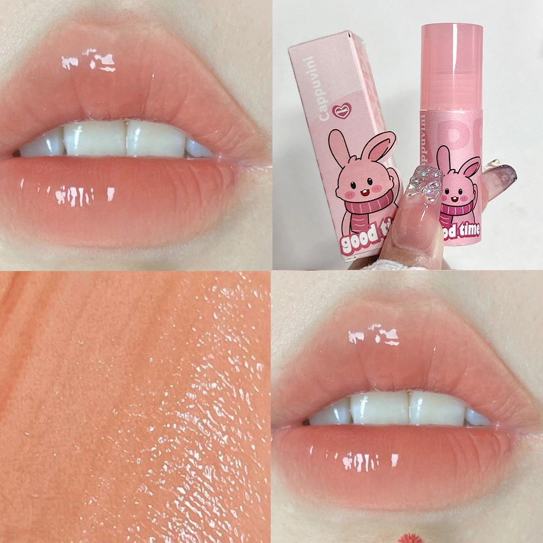 Per Package Pink Suit Cute Mirror Lip Glosses