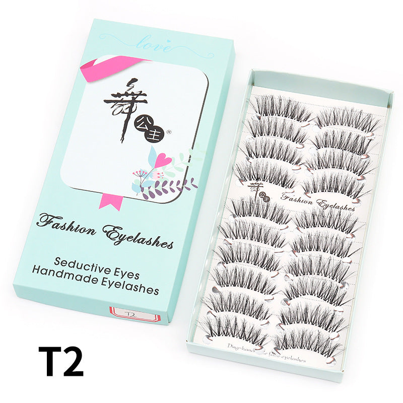 Cils de princesse de danse pour femmes, affûtage des cils, faux cils naturels