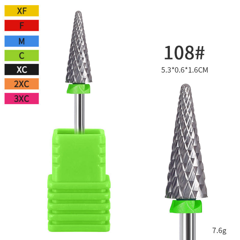 Ensemble d'outils de forage et de clouage en alliage pour machine à tête de meulage en acier