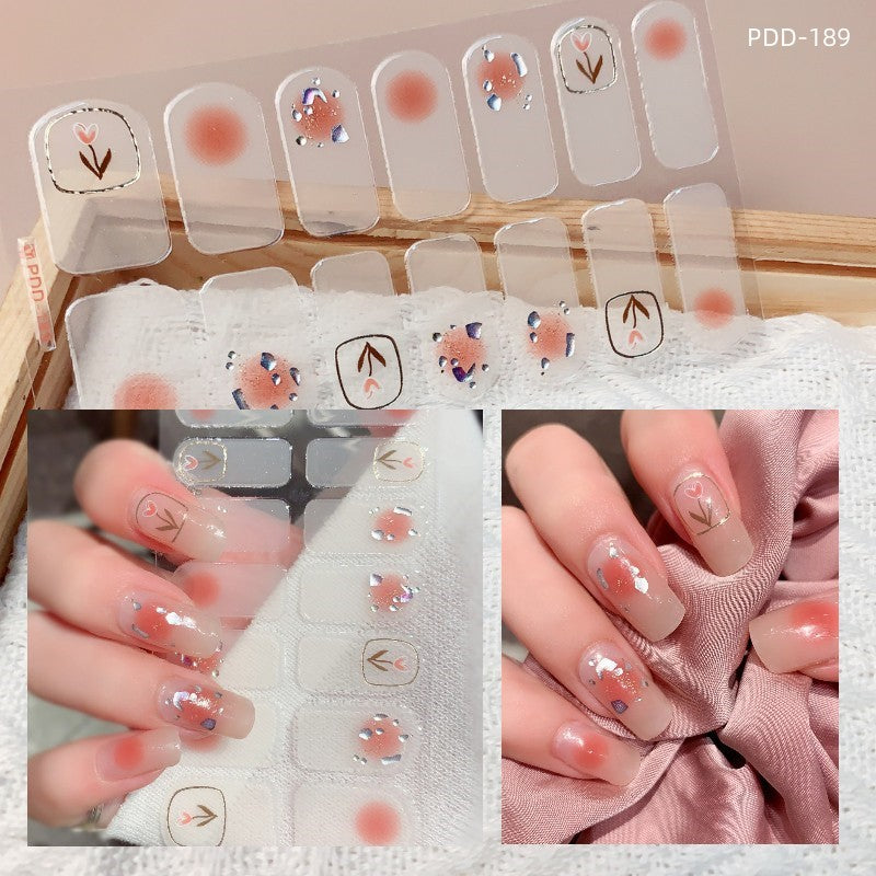 Love Waterproof Durable Applique Finished Patch Nail Art