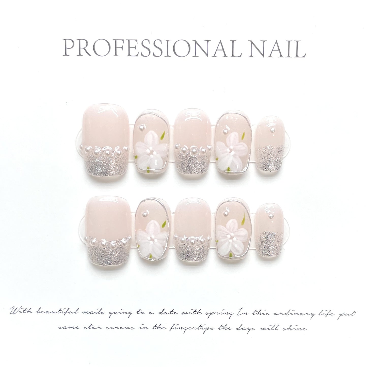 Gentle Magic Mirror Effect Powder Handmade Nail Stickers