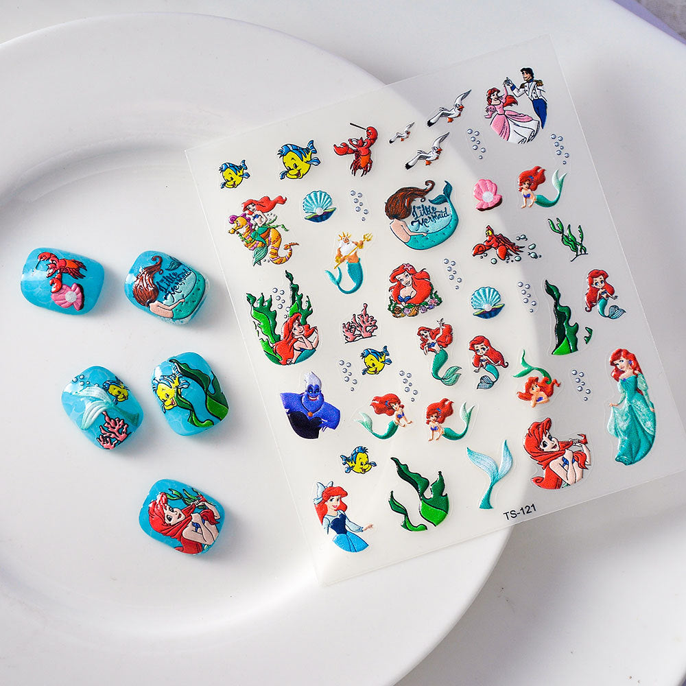 Lucky Koi Cute Fish Soft Relief Nail Stickers