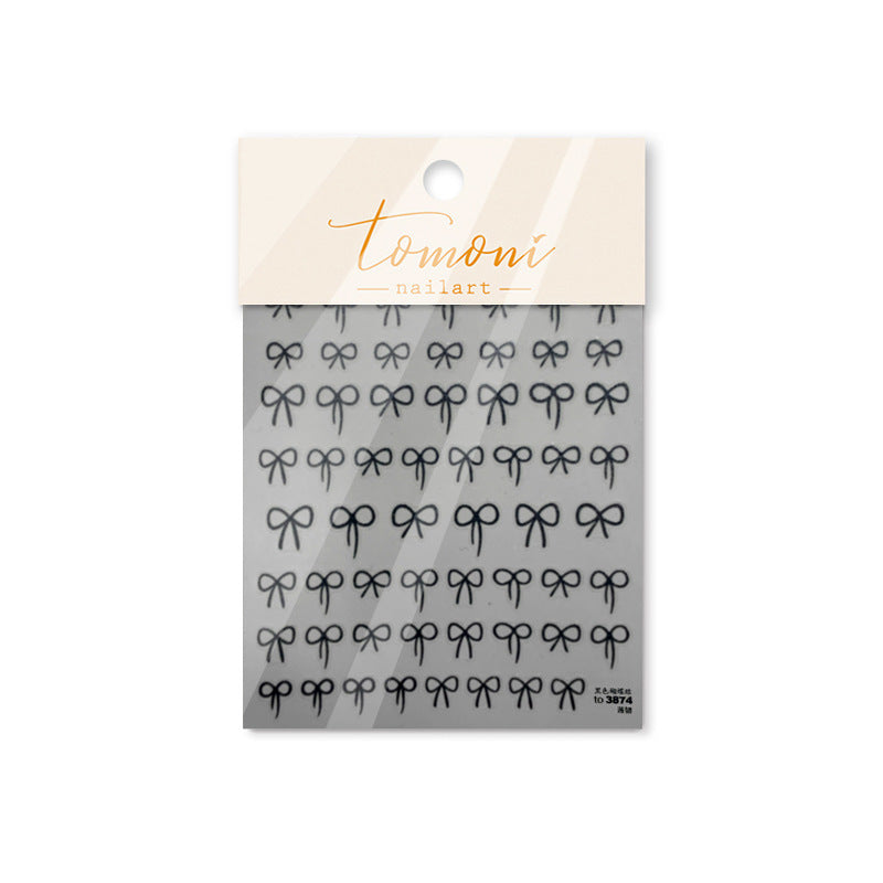 Slouchy Thin Tough Paper Retro Butterfly Nail Stickers