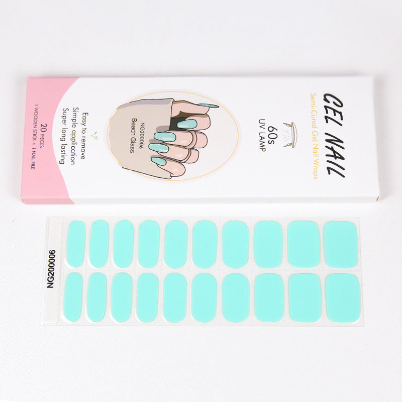 Gel Finger Therapy Light Uv Half Nail Stickers