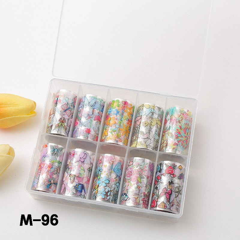 Suit Flower Marble Blooming Snake Pattern Nail Stickers