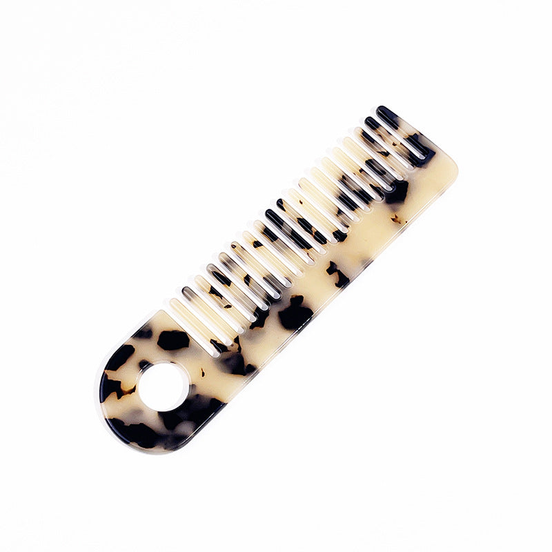 Household Flat Carved Leopard Print Floral Hair Brushes & Combs