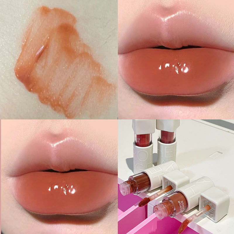 Pure Desire Glass White Lasting No Stain On Lip Glosses