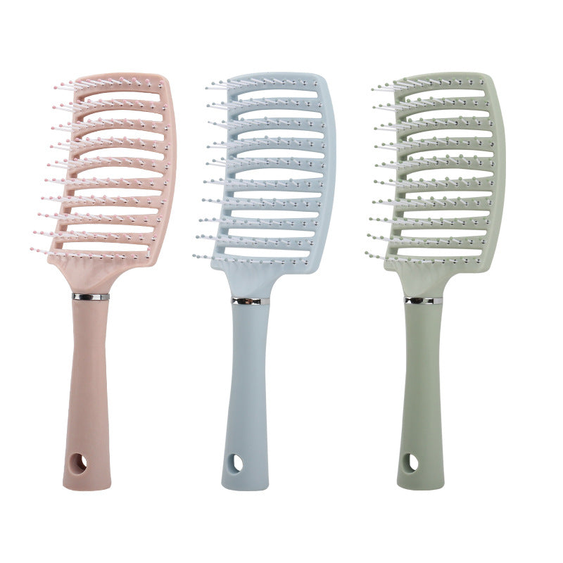 Brosses et peignes à cheveux bouclés en cuir pour hommes avec huile de massage