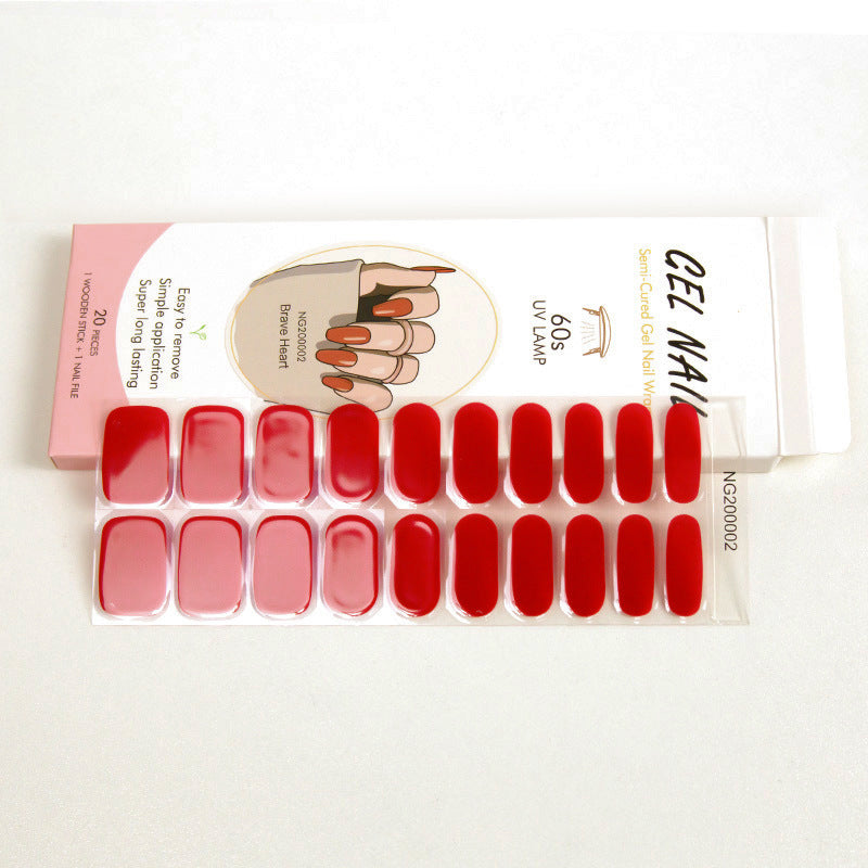 Gel Finger Therapy Light Uv Half Nail Stickers