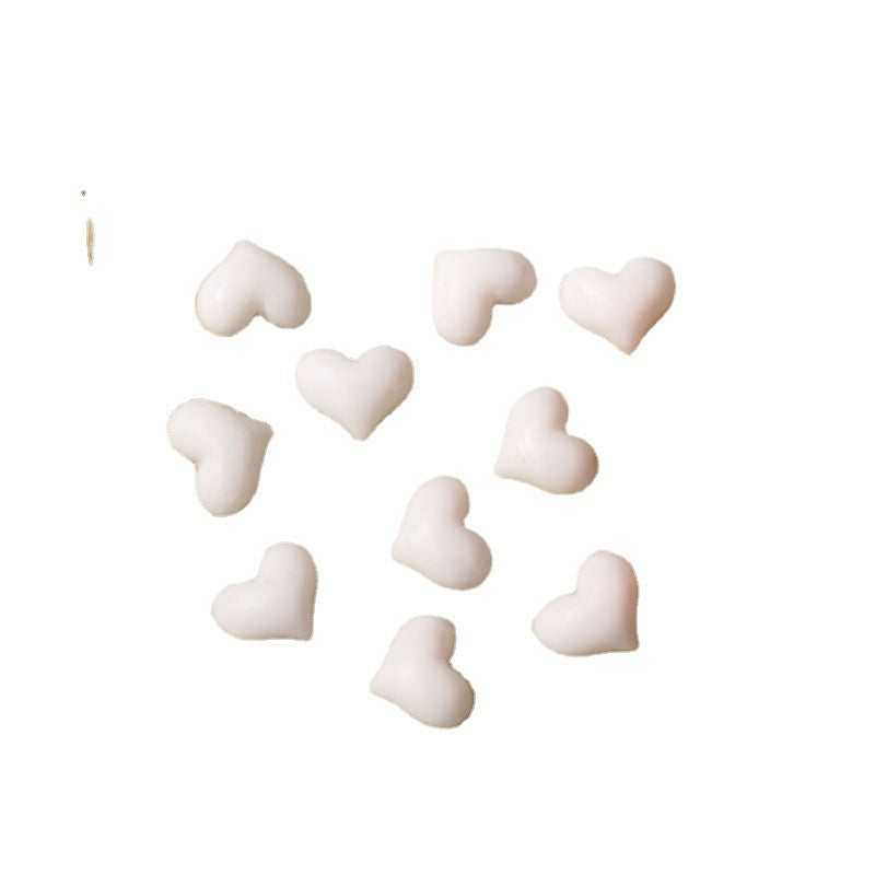 Glossy Manicure Ceramic Small Peach Heart Solid Nail Care Nail Art