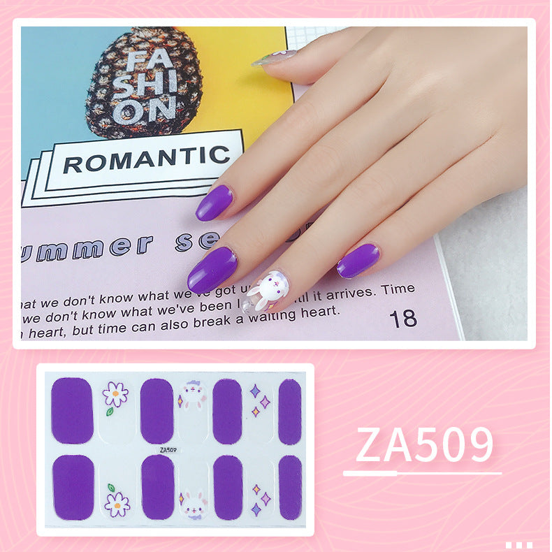 Oil Film Manicure Implement Long Lasting Waterproof Nail Stickers