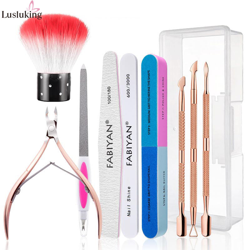 Manicure Brush Suit Therapy Painted Cable Nail Tool Set