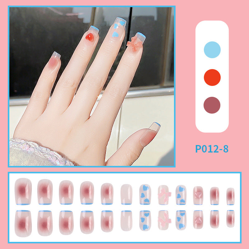 Porter une armure avec un gros nœud papillon en diamant French Cute Nail Art