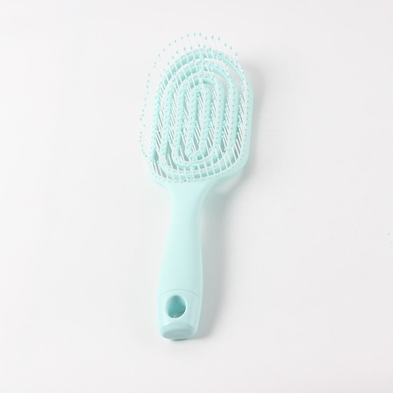 Brosses et peignes à cheveux bouclés longs à coussin d'air pour femmes en forme de macaron mignon