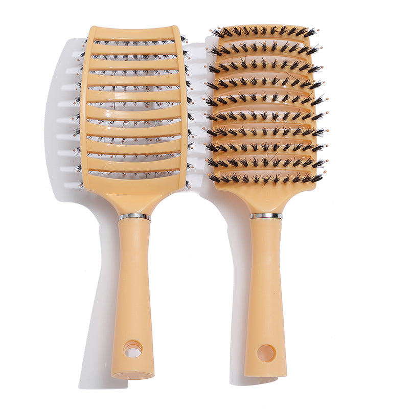 Brosses et peignes à cheveux élégants pour femmes, grande assiette creuse carrée