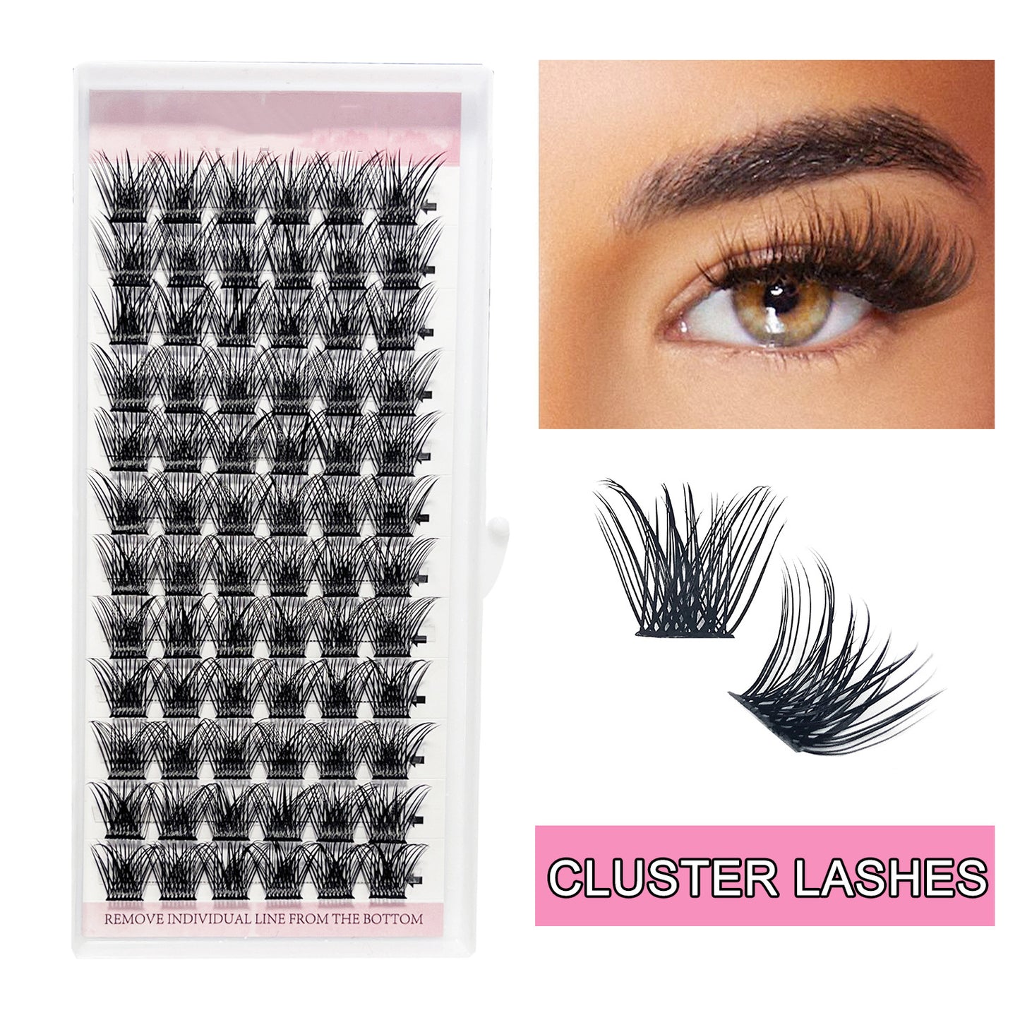 Unique Fashion Thick Eyelashes Segmented Simulation False Lashes