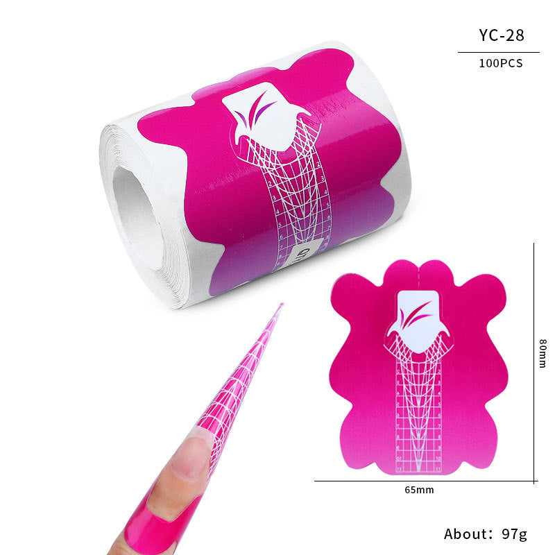 Paper Holder French Therapy Extension Butterfly Nail Tool Set