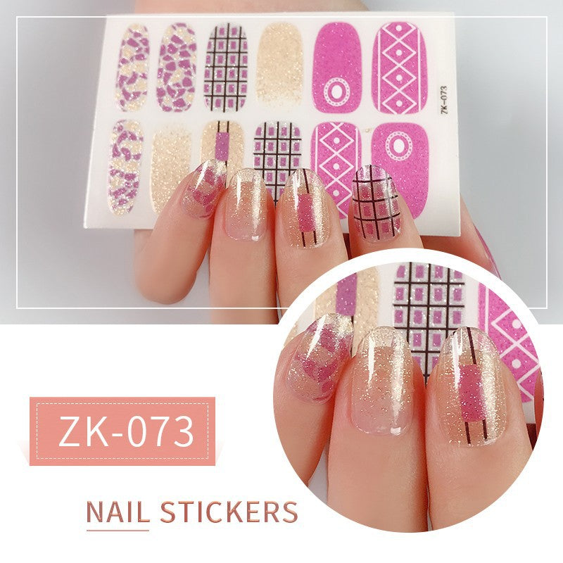 Finger Full Oil Film Manicure Implement Nail Stickers