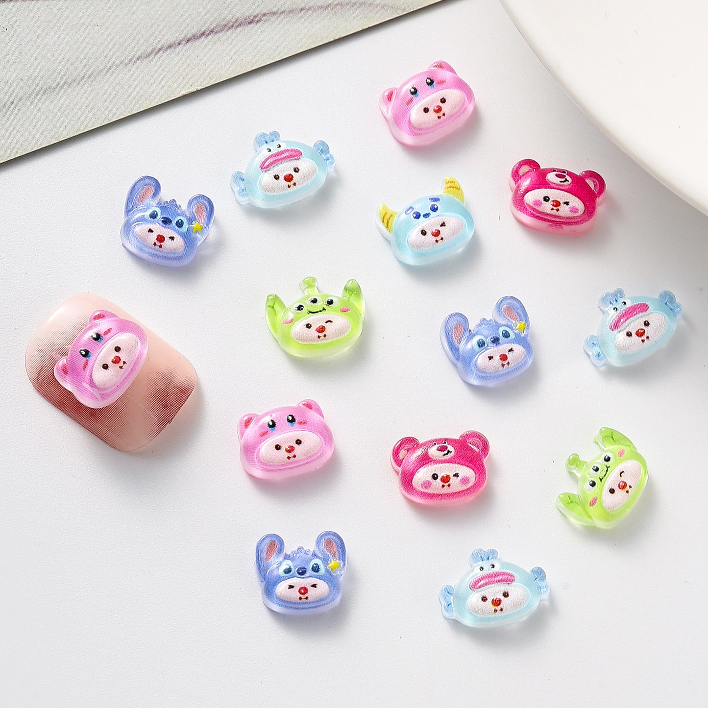 Cartoon Ornament Cute Stereo Stitch Anime Nail Care Nail Art