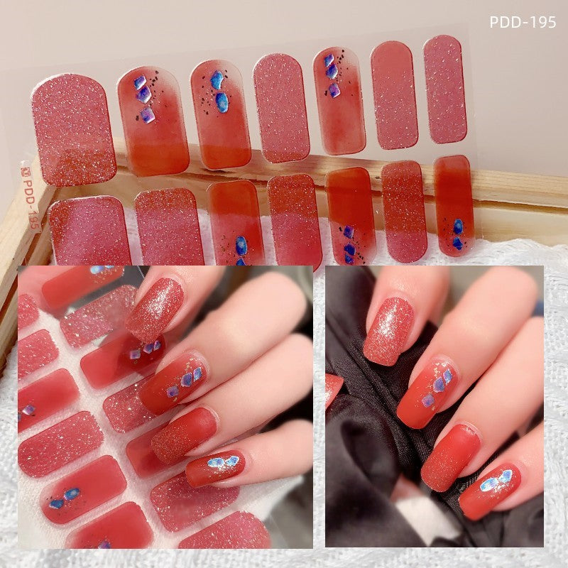 Love Waterproof Durable Applique Finished Patch Nail Art