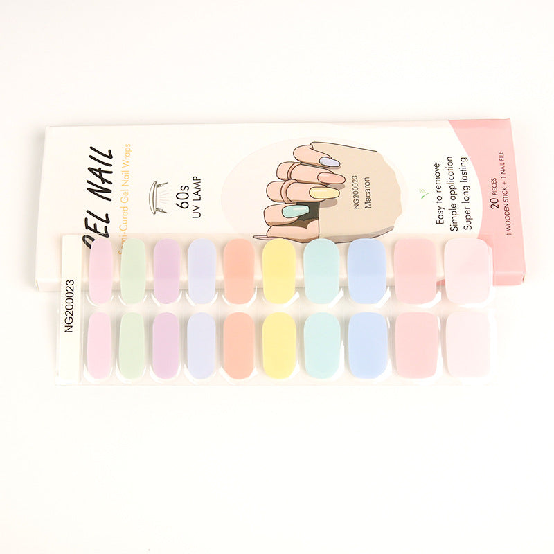 Gel Finger Therapy Light Uv Half Nail Stickers