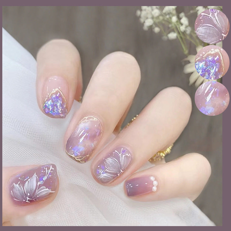 Patch amovible Summer Camellia Manucure Wear Nail Art