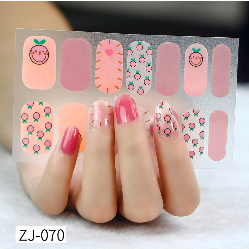 Gel Fresh Waterproof Durable Patch Removable Nail Stickers